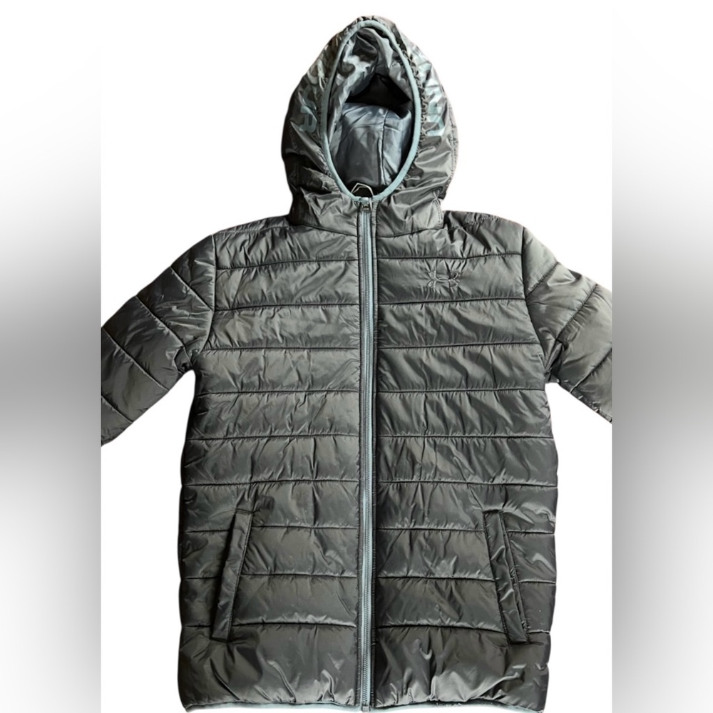 Under Armour Boys Black Puffer Winter Coat Youth Size XL